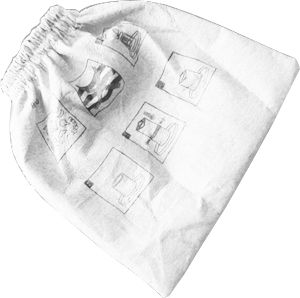 Lavor 5.212.0101 - Stofzuiger accessoire - Wit - 3 stuks