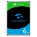 Seagate SkyHawk 6TB, Interne Harde Schijf, 3.5", voor DVR/NVR-bewakingscamerasysteem, voor Video-opslag, SATA 6 GB/s, 256 MB Cache, FFP, Data Rescue Service (ST6000VXZ09)