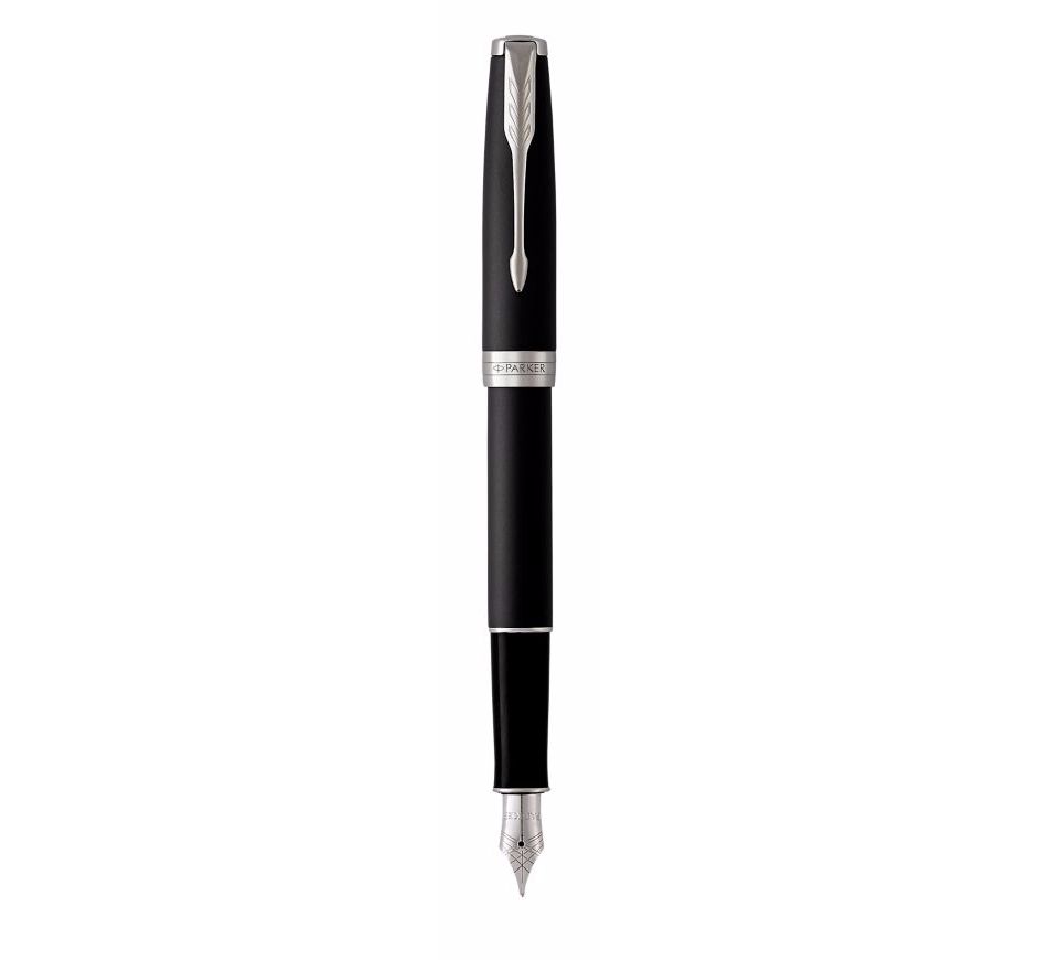 Parker Sonnet Vulpen | Zwart | Medium | Blauwe Inkt