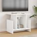 Maison Exclusive - Support TV, 2 pièces, blanc, en panneau de particules
