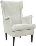vidaXL Fauteuil Crèmekleurig Fluweel