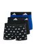 Adidas Active Flex Cotton Heren Boxershorts Set van 3 - Zwart/Blauw/Logo Print