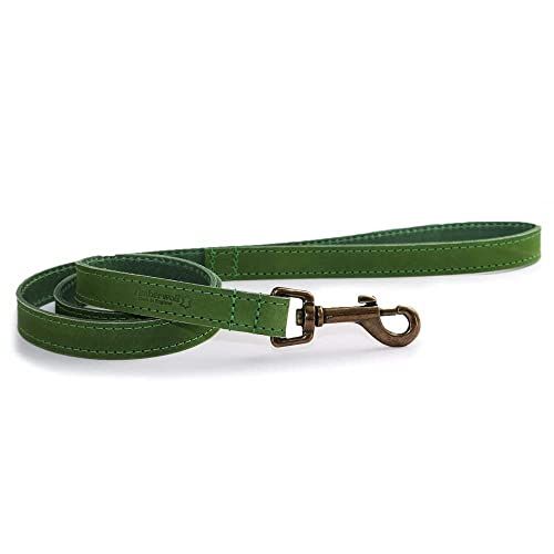 Ancol Timberwolf leren riem groen 1mx19mm