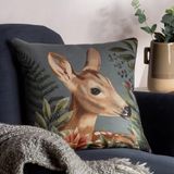 Evans Lichfield Forest Fawn aquarel veer rijk gevuld kussen