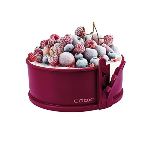 Coox Springvorm met porseleinen bodem - 18 cm - donkerrood