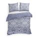 Heckett & Lane Flanel Dekbedovertrek Bles - Frost Blauw - 1-Persoons 140x200/220 cm