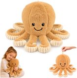 Lean toys Peluche Poulpe Beige 30 cm