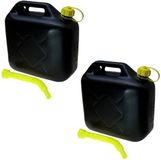 Benson Jerrycan - 2x - 5 liter - Zwart