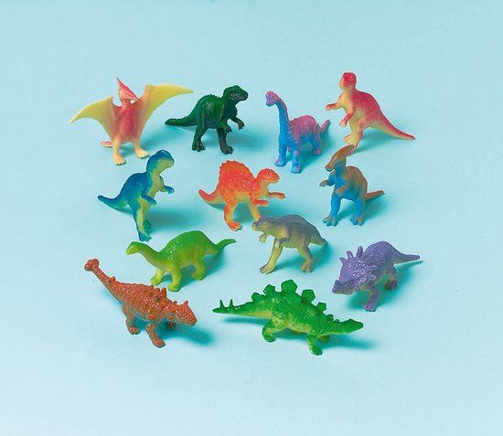 Amscan Uitdeel Cadeautjes Mini-dinosaurussen - 12 Stuks