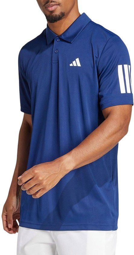 Adidas Club 3-Stripes Polo Heren Blauw Maat L