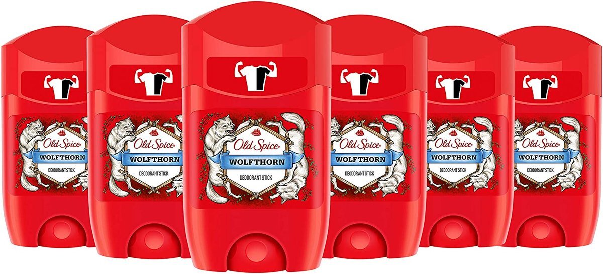 Old Spice Deo Stick Wolfthorn - Deodorant - 6x 50 ml - Voordeelverpakking