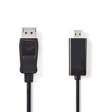 Nedis DisplayPort to HDMI Adapter Cable - 1m - Black
