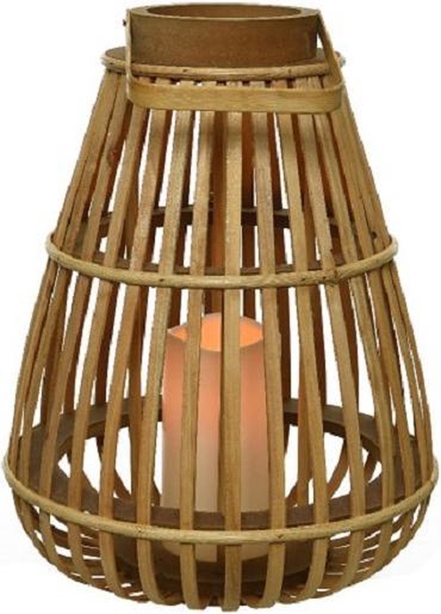 Lumineo Lantaarn lamp | Lumineo | Batterij (LED, Ø 25 cm, Bamboe)