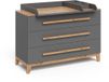 Vitalispa Malia Verschoontafel – 133.2 x 98 cm met 3 lades Grijs/Kunstnijverheid