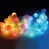 Zarivy Lichtketting met 80 kleurrijke leds in levendige kleuren, ideaal voor de decoratie van elke kamer, IP44 waterdicht, perfect voor binnen en buiten, totale lengte 19 m.