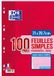 Oxford Ringbandvulling, A4, 100 pagina's, gelinieerd, roze, 80 gram