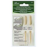 Clover Bamboe Breien Reparatie Haken-Maten 3,5 mm en 4,5 mm, Overige, Veelkleurig, 2,38 x 9,62 x 13,43 cm