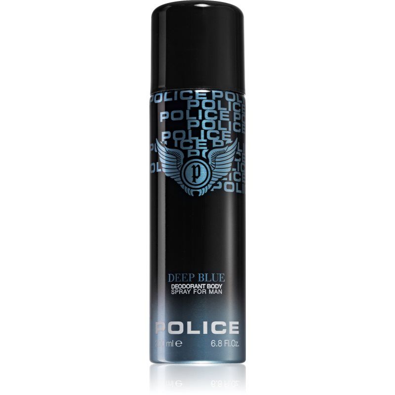 Police Deep Blue Deodorant voor mannen, 200 ml