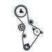 SKF Pompe à eau + kit de courroie de distribution VKMC 01222