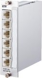 BTR METZ CONNECT BTR E-DAT C6A 6x8 AP-Verteiler - Modulare Eingabe - Eloxiertes Aluminium - 6 Ports (130857C-E)