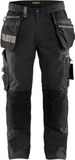 Blåkläder Blaklader Werkbroek met stretch 1590-1343 - Donkergrijs/Zwart - C150