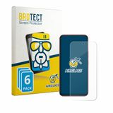 BROTECT Screenprotector 6 Stuks voor realme 15x Beschermglas transparant