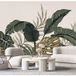 Papier peint panoramique feuilles tropicales - 130 cm x 61 cm