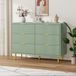 Commode 6 tiroirs vert olive 100x75x40 cm