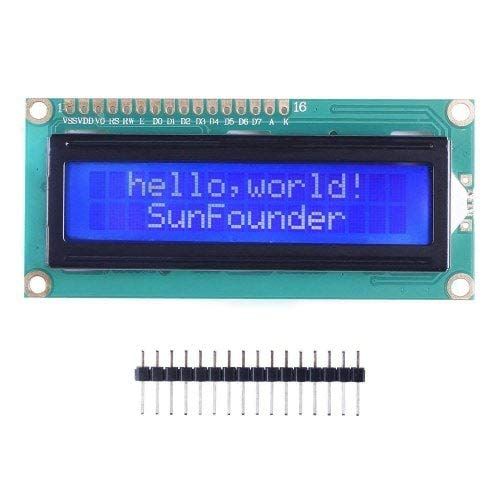 HaiMa LCD1602 module met achtergrondverlichting 3,3 V voor Arduino R3 Mega2560 Raspberry Pi blauw