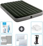 Intex Luchtbed - Twijfelaar - 137 x 191 x 25 cm - Groen