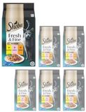 Sheba Fresh & Fine Natvoer voor katten met kip en zalm MSC, 6 x 6 x 50 g