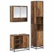 vidaXL Meuble de salle de bain 3 pièces bois antique
