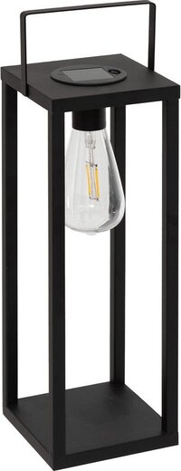 Atmosphera Faby Lantaarn op zonne-energie 13xH36cm - Zwart