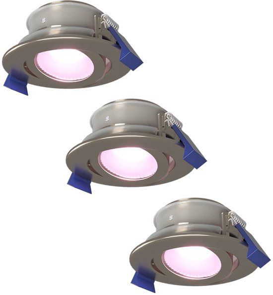 HOFTRONIC SMART Set van 3 Smart Lima LED inbouwspots