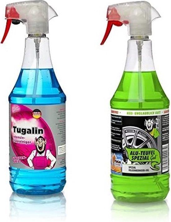 Alu Teufel Spezial Groen Velgenreiniger + TUGALIN Glasreiniger - 2L - 2 Stuks