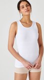 Damart Tanktop Fijn Geribd Thermolactyl Dames Wit XXL