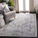 SAFAVIEH Isabella Collection ISA916H decoratief tapijt, 1,2 x 1,8 m, donkergrijs/crème