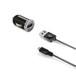 Celly CCUSBMICRO - Autolader - Micro-USB - Zwart, Zilver