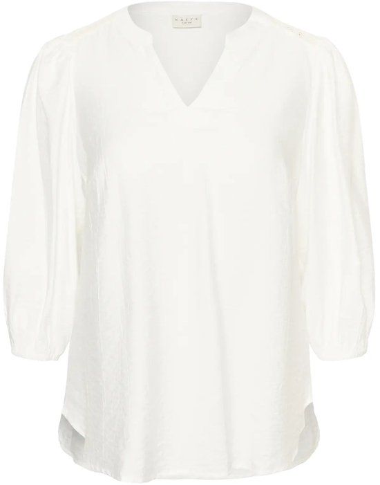 KAFFE Curve Kaffe Vrouwenblouse Alberte - 46 - Ecru