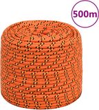 vidaXL Boottouw 6 mm 500 m polypropyleen oranje