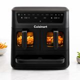 Cuisinart Tri Zone 13,6 L Airfryer & Oven - 3 zones Heteluchtfriteuse (2x4,3 L + 5 L) - 9 functies - Sync Cooking - PFAS-vrije keramische coating – 3000W - Zwart