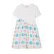 Desigual gebloemde jurk wit/blauw