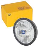 HELLA 1F8 007 560-011 Halogeen-Verstraler - Luminator Metal - 12/24V - Rond - Referentiegetal: 17.5 - Geschroefd - Lampglas met patroon - Lenskleur: Transparent - Kabel: 800mm - links/rechts