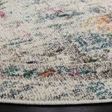 Safavieh Bohemian Indoor Hand Tufted Abstract Collection, ABT340, in Ivory / Charcoal, 60 X 91 cm