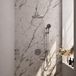 Brauer Brushed Carving Thermostatische Regendoucheset Inbouw - Hoofddouche 30 cm - Gebogen Wandarm - 3 Weg - Handdouche Rond 3 Standen - Doucheslang