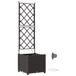 vidaXL Plantenbak Bruin 40 x 40 x 142 cm PP