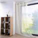 HomeMaison Lovely Casa Monna Rideau, Polyester, blanc cassé, 135x260 cm