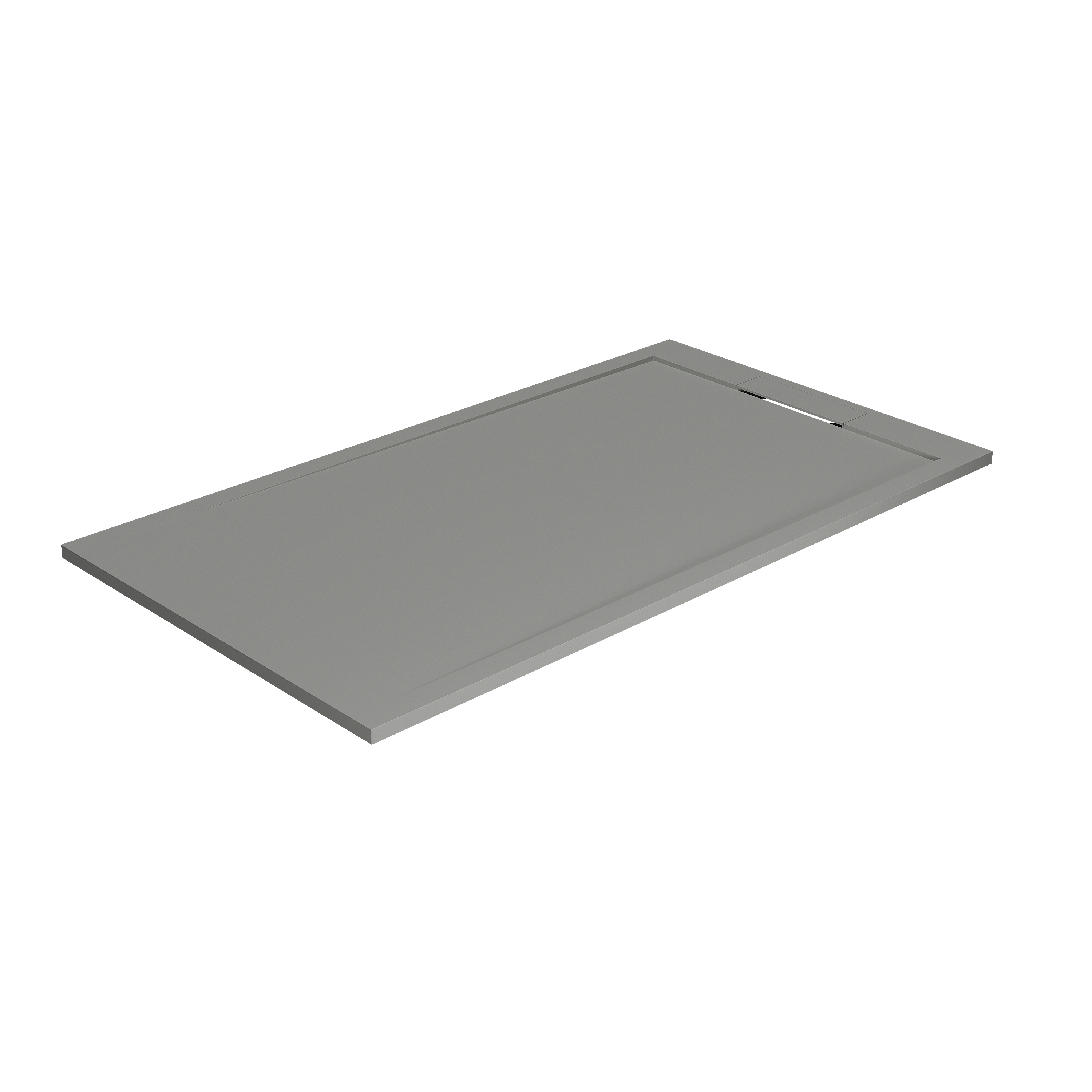 Balmani Balmani Andes douchebak 160 x 90 cm solid surface steengrijs mat
