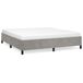vidaXL Bedframe Lichtgrijs Fluweel 160x200 cm