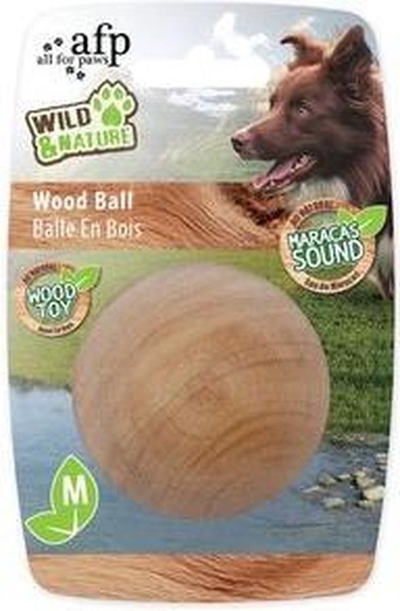 AFP Wild and Nature - Maracas Wood Ball M - Meerkleurig